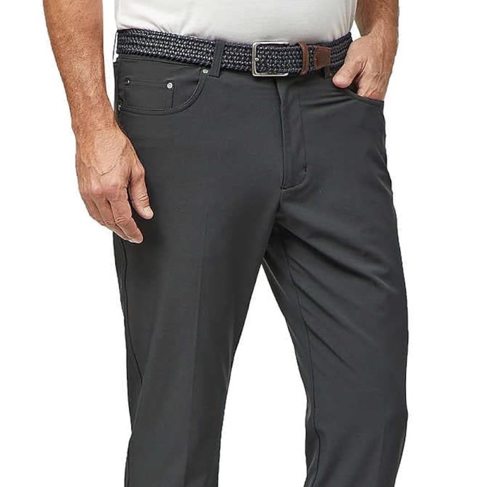 Greg Norman Men's Ultimate 5-Pocket Stretch Performance Pant Black